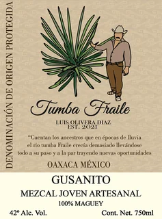 Etiqueta Frontal - Mezcal Gusanito