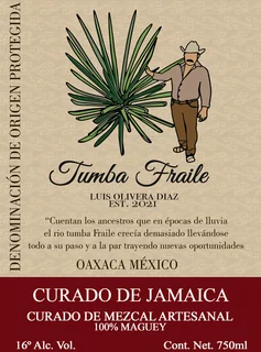 Etiqueta Frontal - Curado de Mezcal Jamaica