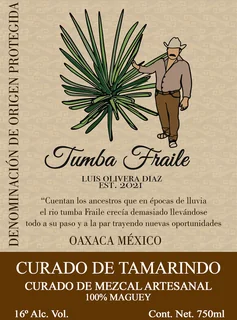Etiqueta Frontal - Curado de Mezcal Tamarindo 